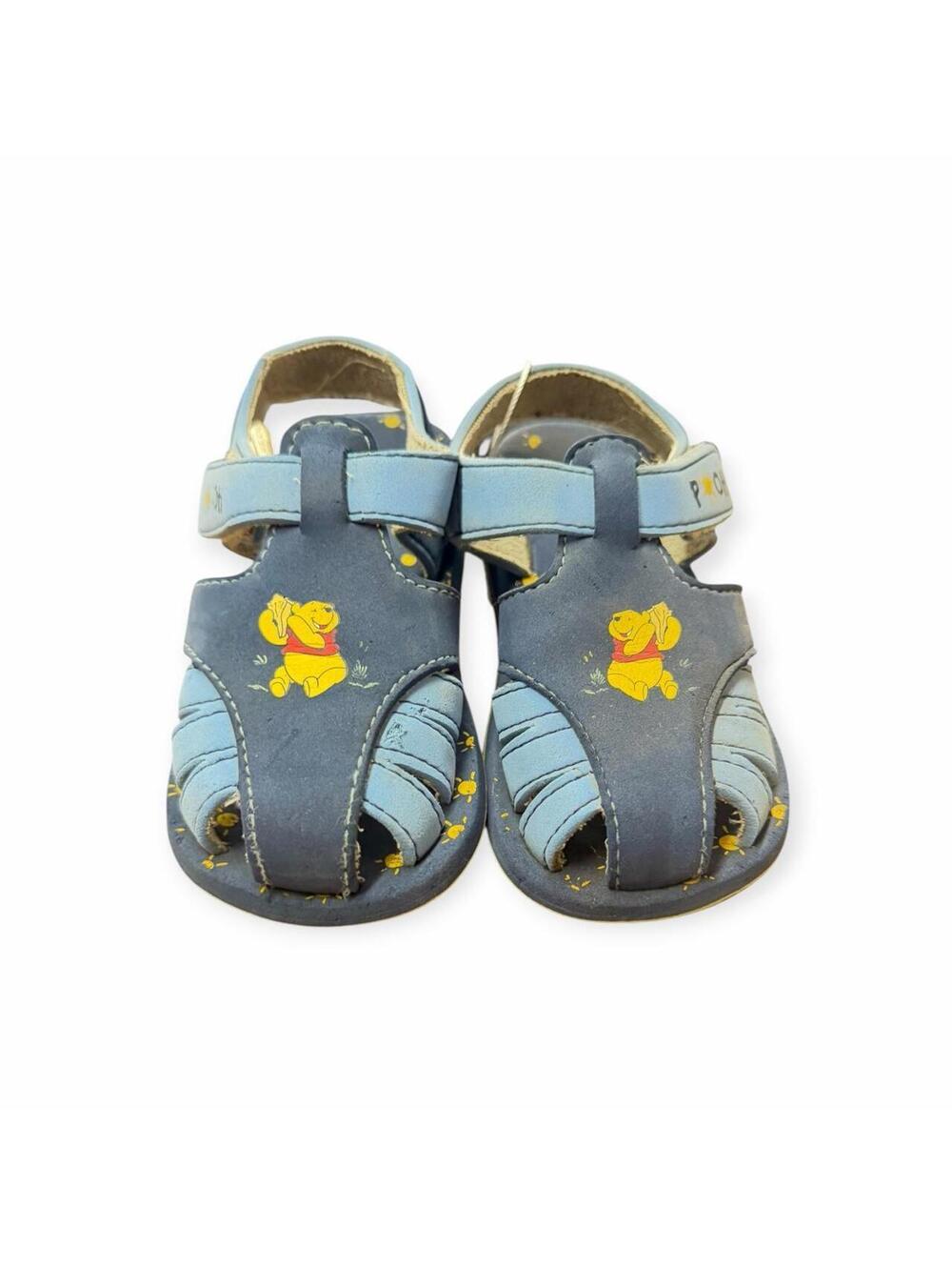 Vintage Disney Winnie the Pooh Toddler Sandals Blue Kids Shoes Approx Size 7/8